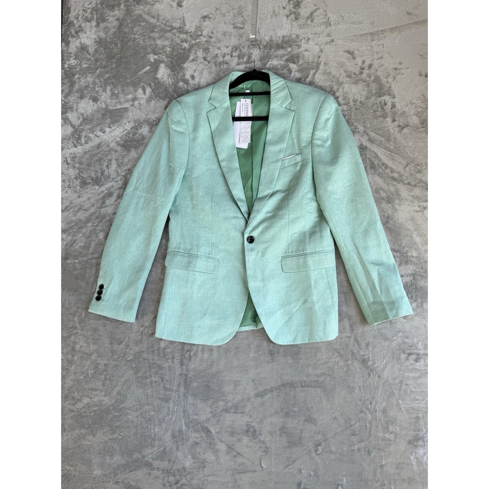 Coofandy‎ Men's Blazer Sports Jacket Turquoise Blue Sz Medium NWT